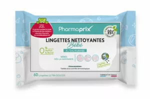 PharmaVie - Gifrer Lingette biodégradable Eau Thermale bébé Paquet/60