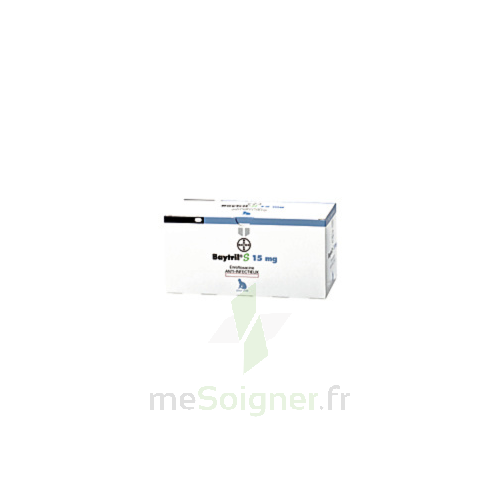 Mesoigner Baytril S 15mg Comprimes Chat B 100