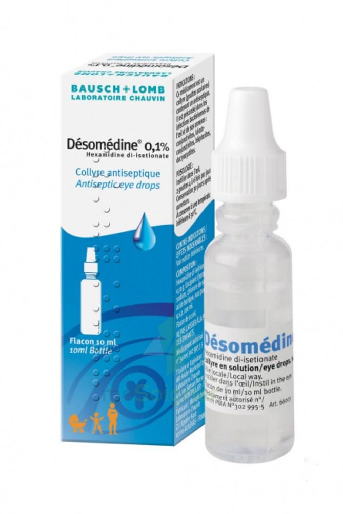 Mesoigner Desomedine 0 1 Collyre Sol Fl 10ml Hexamidine Di Isethionate